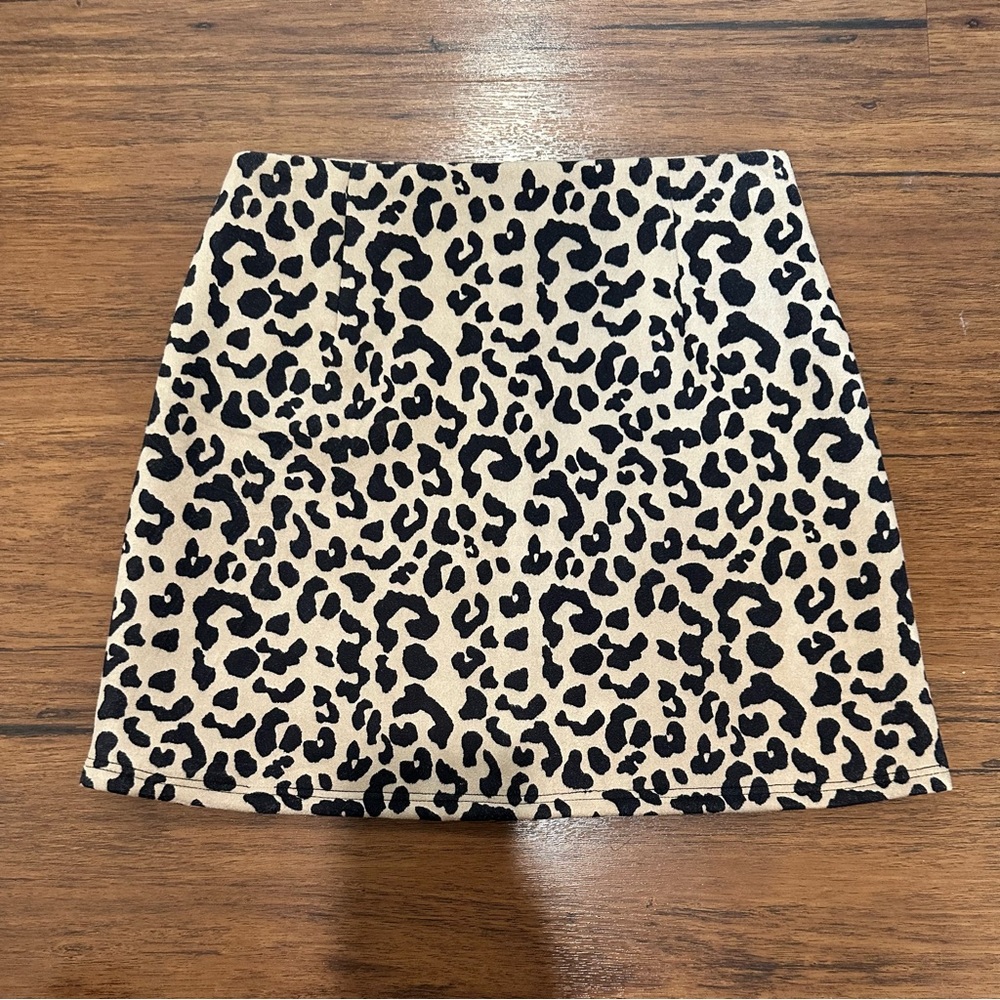 Crescent Cheetah Mini Skirt